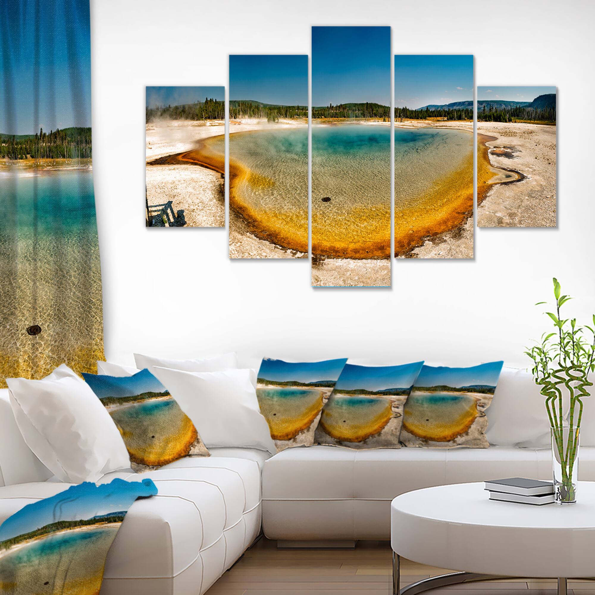 Designart - Yellowstone Heat Pool Panorama